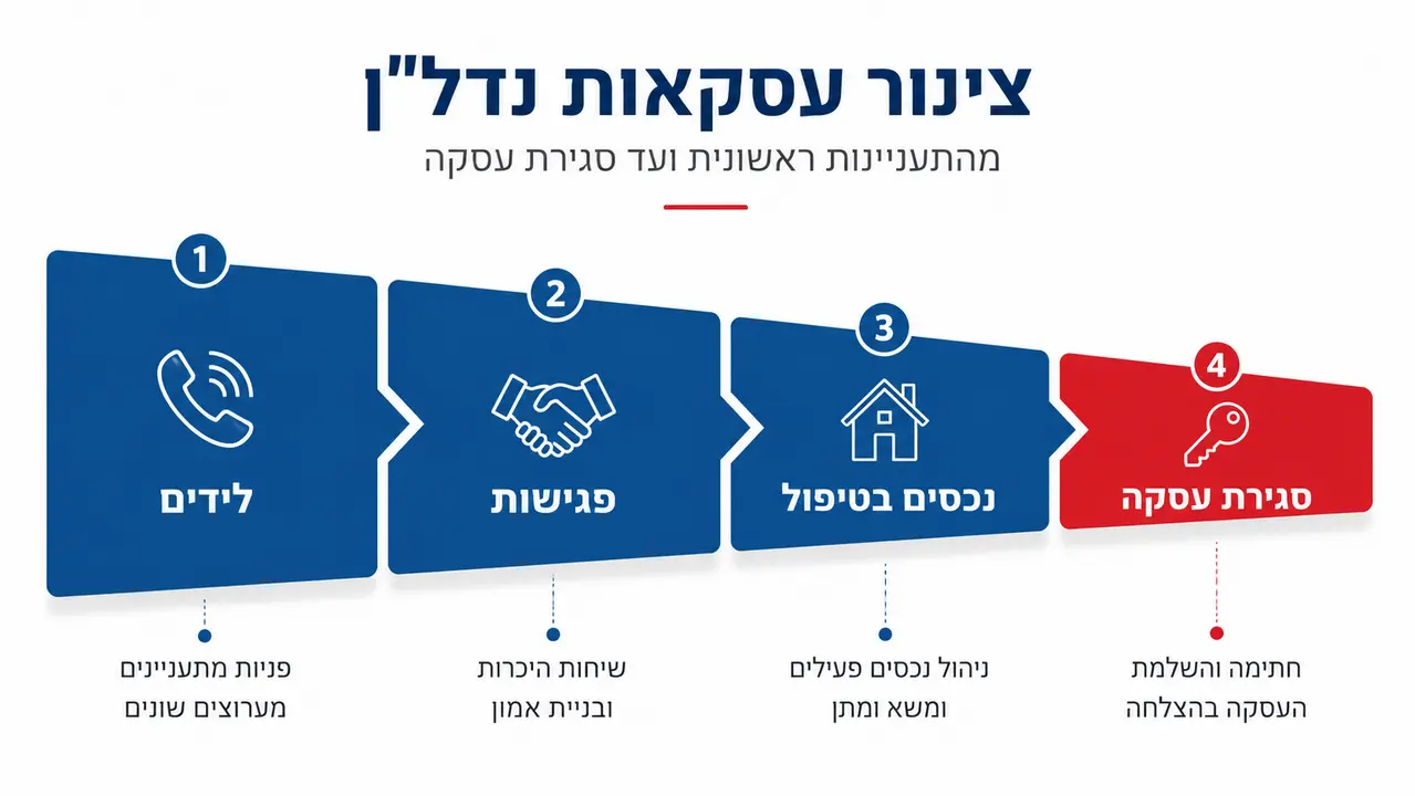 צינור עסקאות של מתווך נדל"ן