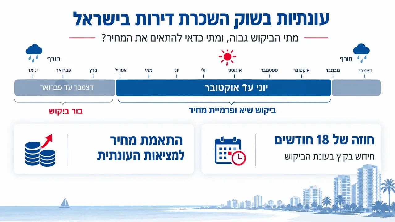 עונתיות בשוק השכירות והזמן המיטבי לפרסום