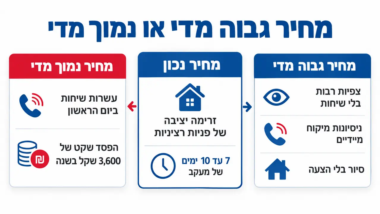 בדיקת התאמת מחיר שכירות מבוקש לשוק