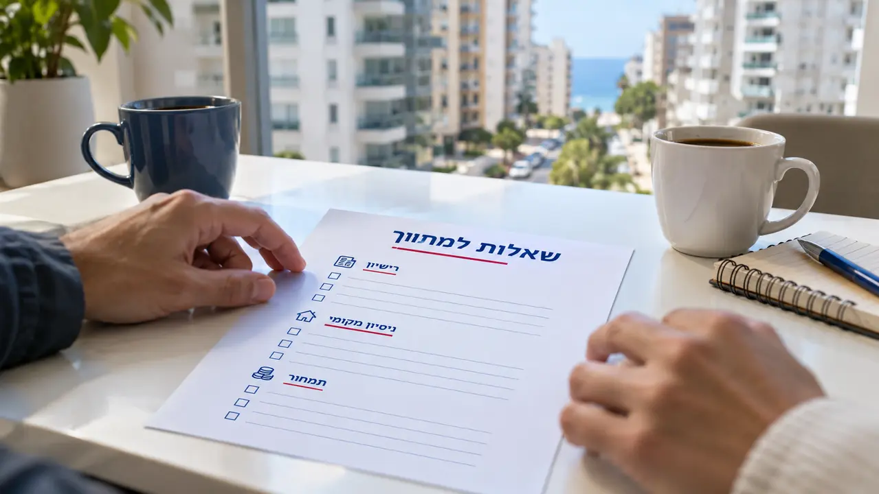 פגישה ראשונה עם מתווך נדל