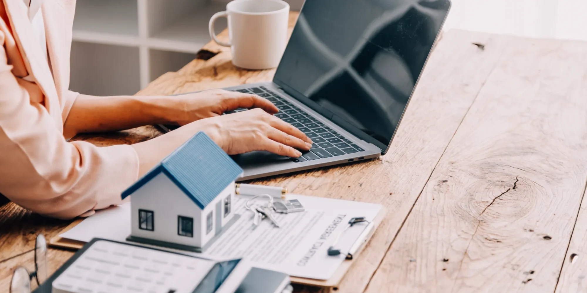 real-estate-broker-agent-presenting-consult-customer-decision-making-sign-insurance-form-agreement-buy-sell-home-model-concerning-mortgage-loan-offer-house-insurance (1)